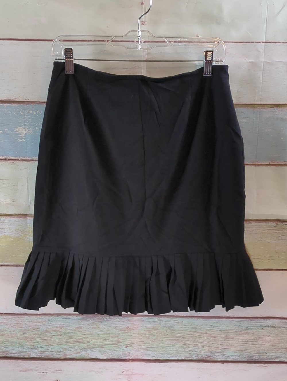 Skirtology Black Ruffle Hem Women's Skirt
